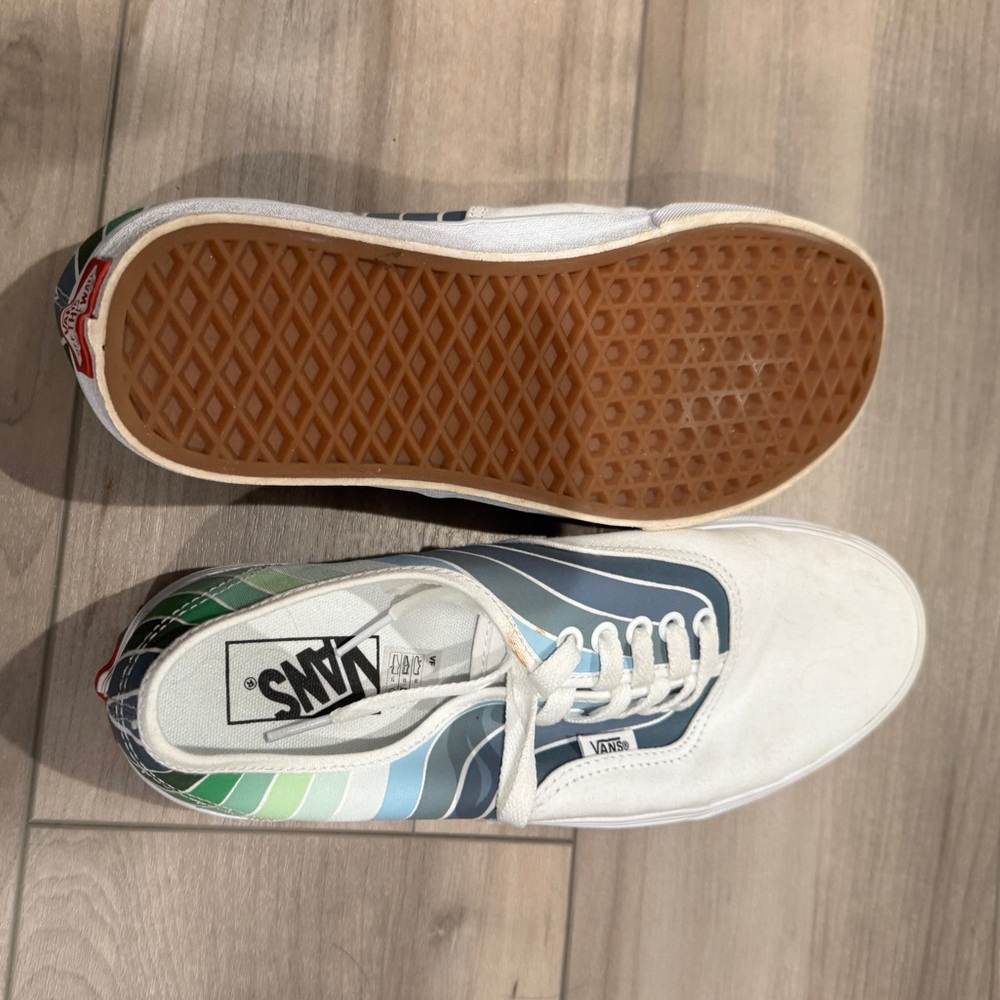 Vans authentic shoes. 8.5M / 10W.  Striped